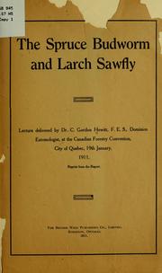 Cover of: The spruce budworm and larch sawfly: Lecture