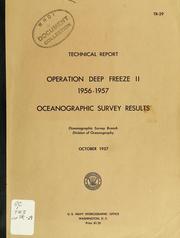 Cover of: Operation Deep Freeze II, 1956-1957: oceanographic survey results