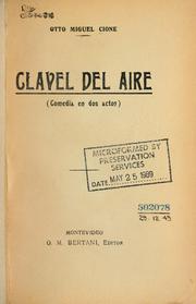 Cover of: Clavel del aire: (comedia en dos actos)