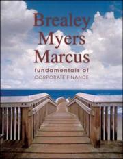 Cover of: Fundamentals of Corporate Finance + Student CD + Standard & Poor's Educational Version of Market Insight by Richard A. Brealey, Stewart C Myers, Alan J. Marcus