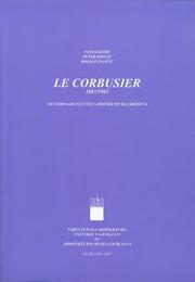 Cover of: Le Corbusier 1887/1965: ob stodvajsetletnici arhitektovega rojstva