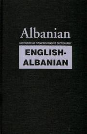 Cover of: Albanian-English Dictionary (Hippocrene Comprehensive Dictionary)