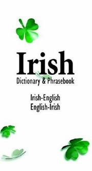 Cover of: Irish/English English/Irish Dictionary and Phrasebook (Language Dictionaries Series)