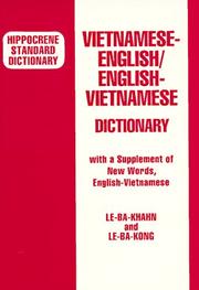 Vietnamese-English, English-Vietnamese dictionary by Bá Khanh Lê