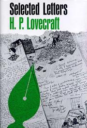 Cover of: Selected Letters by H.P. Lovecraft
