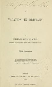 Cover of: A vacation in Brittany