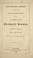 Cover of: Anniversary address delivered on the second commencement of the Southern Baptist theological seminary, at Greenville, S.C., Monday, May 27th, 1861.