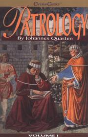 Cover of: Patrology, Volume 1 by Johannes Quasten