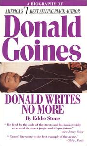 Cover of: Donald Writes No More | Eddie Stone