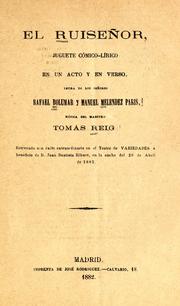 Cover of: El ruiseñor: juguete cómico-lírico en un acto y en verso