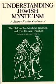 Cover of: Understanding Jewish Mysticism: A Source Reader, Volume II