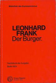 Cover of: Der Bürger by 