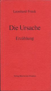 Cover of: Die Ursache by 