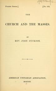 Cover of: The church and the masses