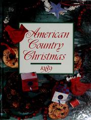 Cover of: American country Christmas, 1989
