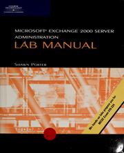 Cover of: Microsoft Exchange 2000 Server administration lab manual