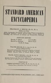 Cover of: Standard American encyclopedia