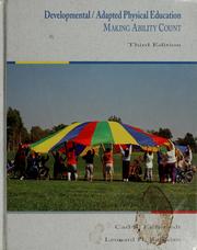 Cover of: Developmental/adapted physical education | Carl B. Eichstaedt