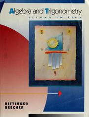 Cover of: Algebra and trigonometry by Judith A. Beecher
