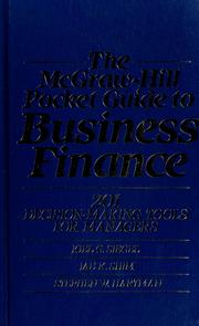 Cover of: The McGraw-Hill pocket guide to business finance: 201 decision-making tools for managers