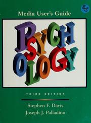 Cover of: Media user's guide, Psychology, 3rd ed., Stephen F. Davis, Joseph J. Palladino