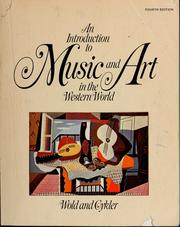 Cover of: An introduction to music and art in the Western World by Milo Arlington Wold