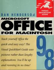 Cover of: Microsoft Office 98 for Macintosh by Dan Henderson, Dan Henderson