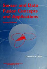 Cover of: Sensor and data fusion concepts and applications by Lawrence A. Klein