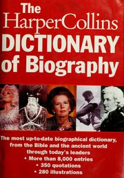 Cover of: The Harpercollins Dictionary of Biography