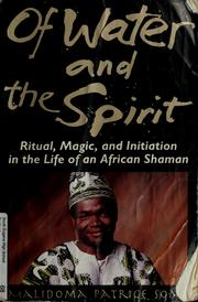 Cover of: Of water and the spirit by Malidoma Patrice Somé