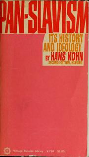 Cover of: Pan-Slavism by Hans Kohn