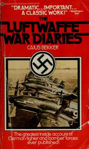Cover of: The Luftwaffe War Diaries