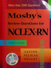 Cover of: Mosby's review questions for NCLEX-RN