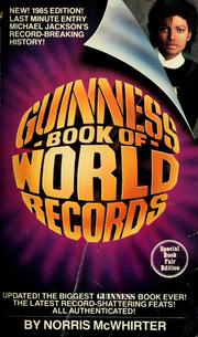 Cover of: Guinness 1985 book of world records by Norris Dewar McWhirter