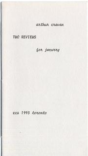 Cover of: Two Reviews: for jwcurry