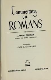 Commentary on Romans by Anders Nygren