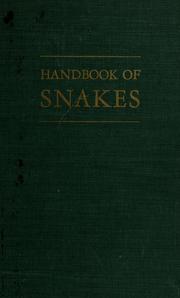 Cover of: Handbook of snakes of the United States and Canada