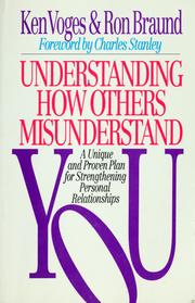 Cover of: Understanding how others misunderstand you