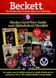 Cover of: Beckett Hockey Card Price Guide & Alphabetical Checklist (Beckett Hockey Card Price Guide, No. 9)