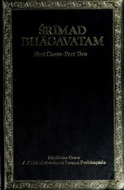 Cover of: Śrīmad Bhāgavatam: first canto, "creation," (part two--chapters 8-12) With the original Sanskrit text, its Roman transliteration, synonyms, translation and elaborate purports