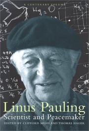 Cover of: Linus Pauling: Scientist and Peacemaker