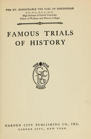 Cover of: Famous trials of history ...