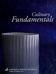 Cover of: Culinary fundamentals