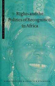 Cover of: Rights and the Politics of Recognition in Africa (Postcolonial Encounters)