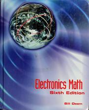 Cover of: Electronics math by Bill R. Deem