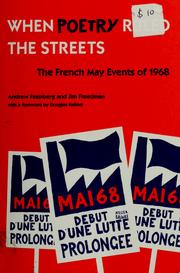 Cover of: When poetry ruled the streets: the French May events of 1968