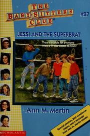 Cover of: Jessi and the Superbrat (The Baby-Sitters Club #27) by Ann M. Martin