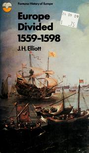 Cover of: Europe divided, 1559-1598