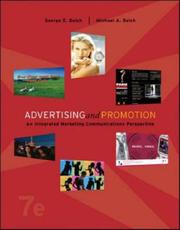 Advertising and promotion by George E. Belch, Michael A Belch