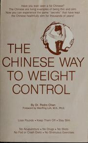 Cover of: The Chinese way to weight control